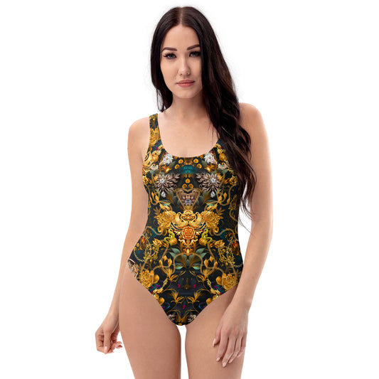 Imperial Gold Tapestry One-Piece Swimsuit