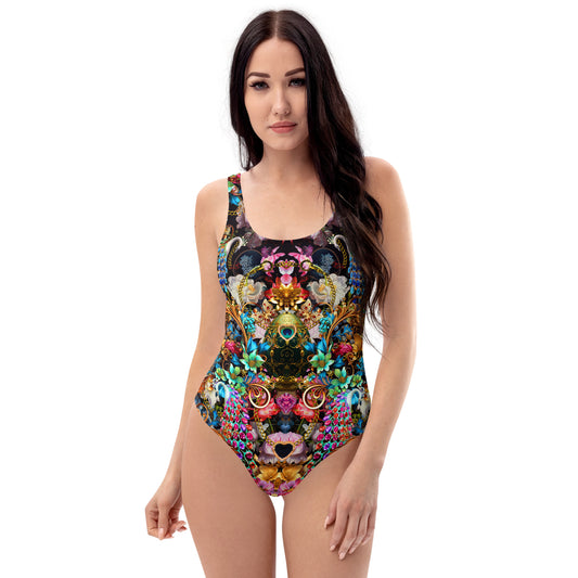 Midnight Bloom Opulence One-Piece Swimsuit