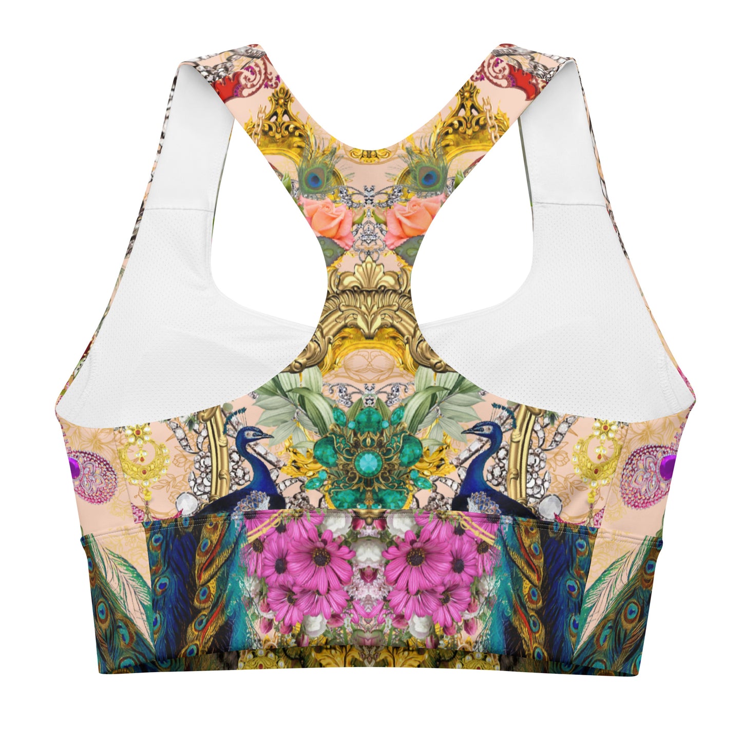 Luxury Print Longline sports bra