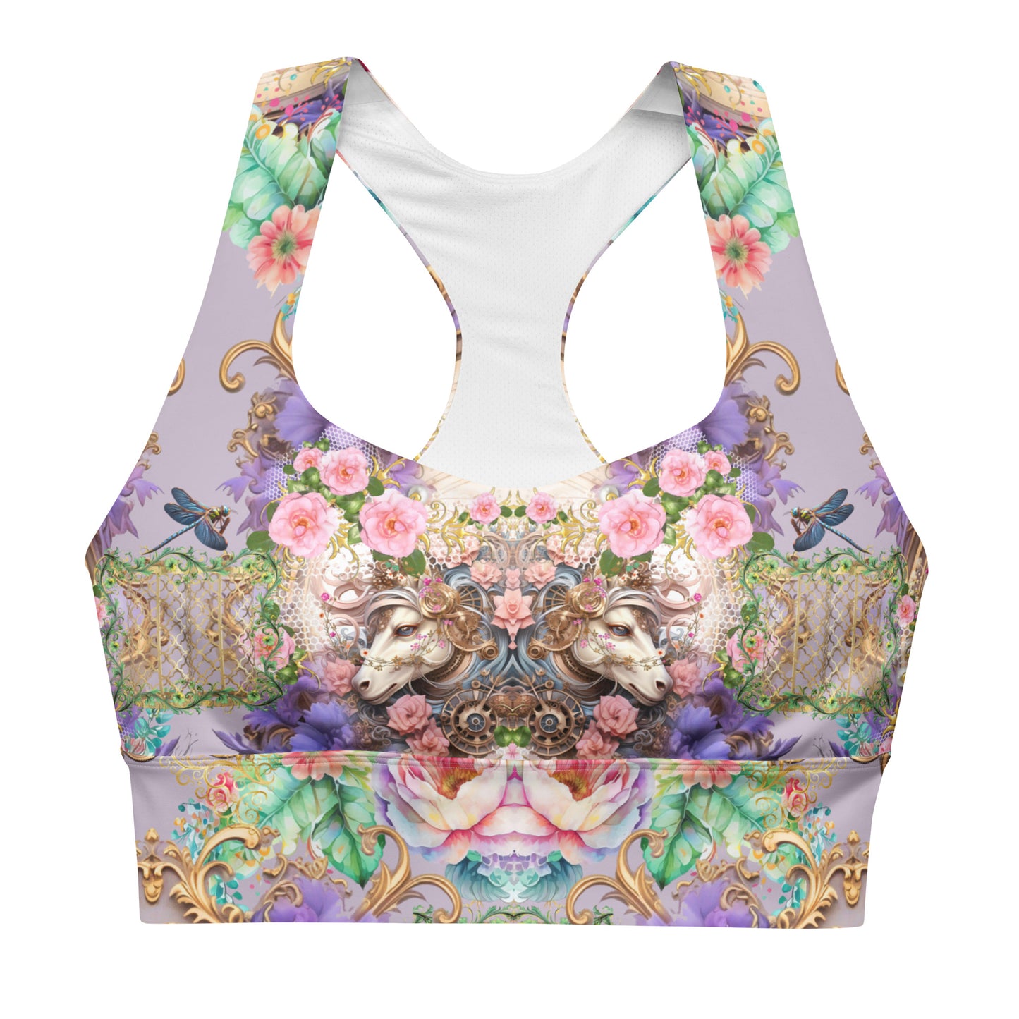 All Over Printed Longline sports bra