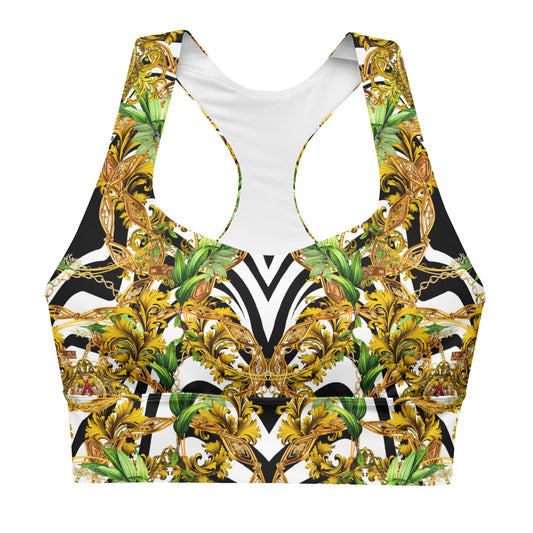 All Over Printed Longline sports bra