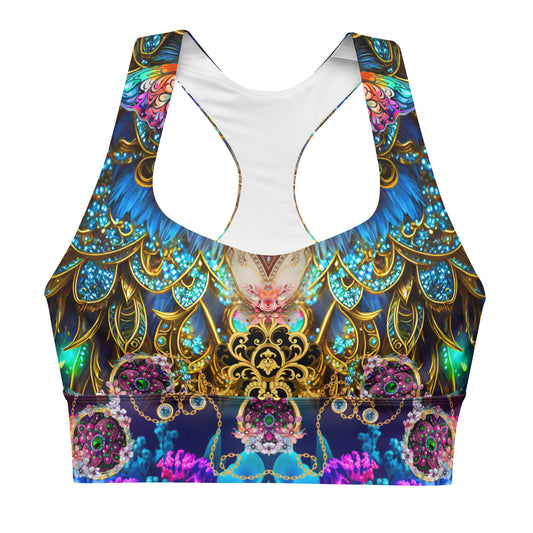 All over print Longline sports bra