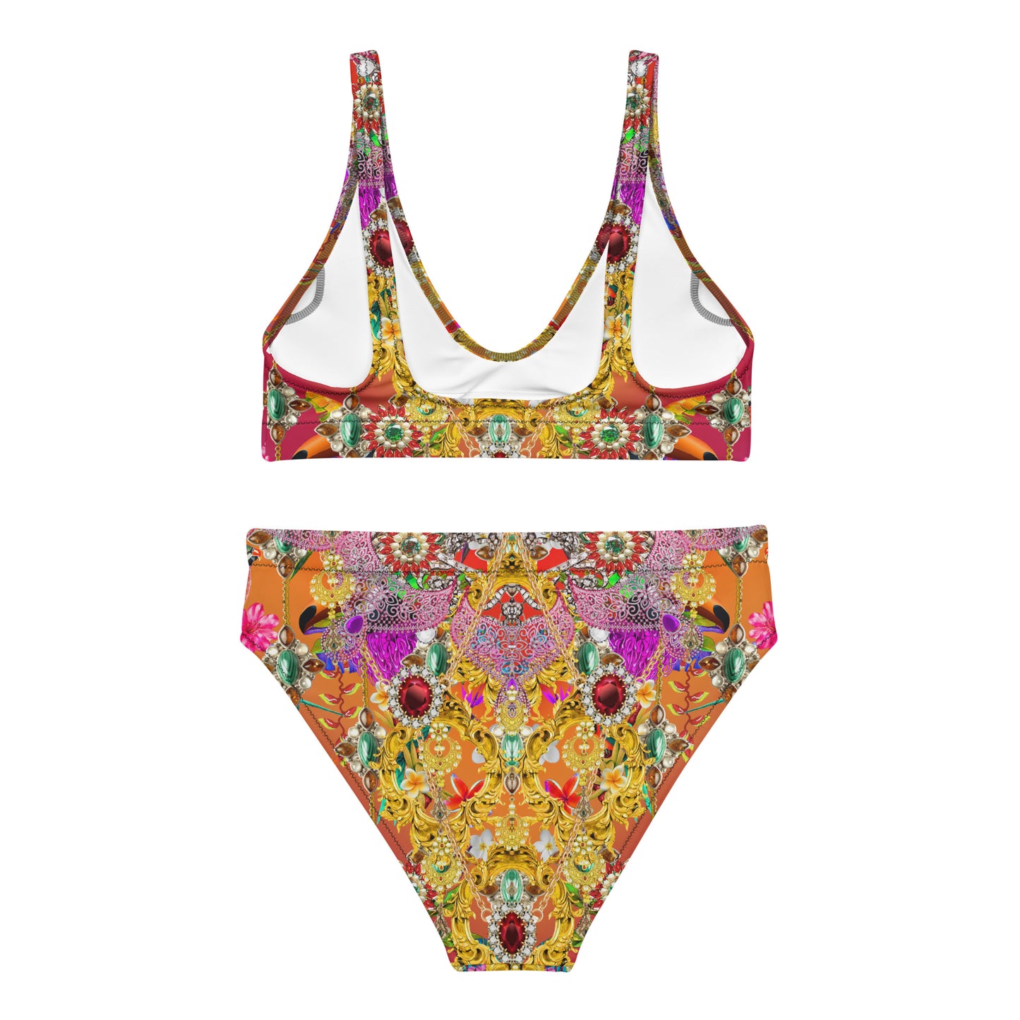 Recycled high-waisted bikini set