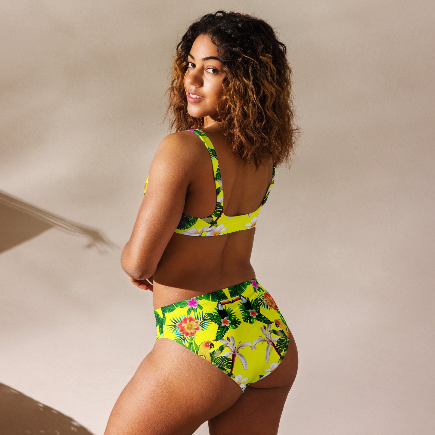 Recycled high-waisted bikini set