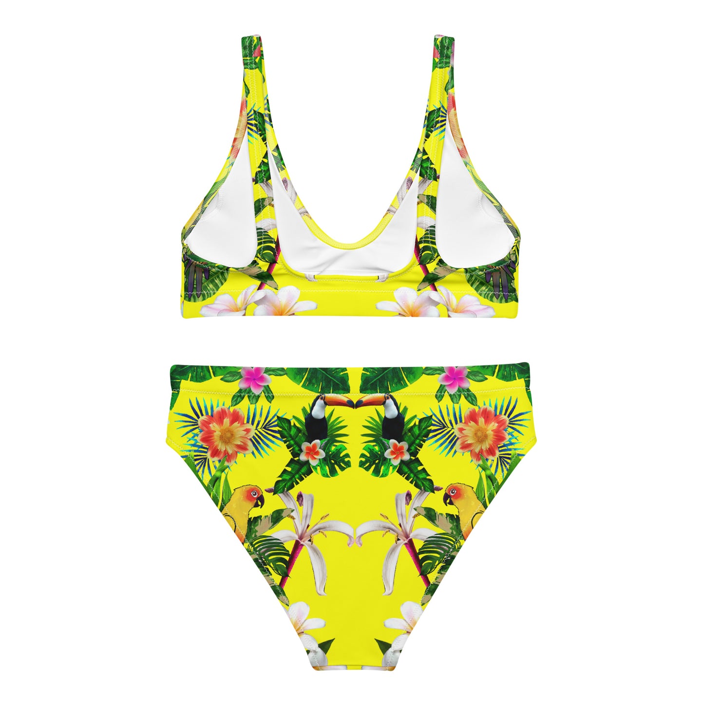 Recycled high-waisted bikini set