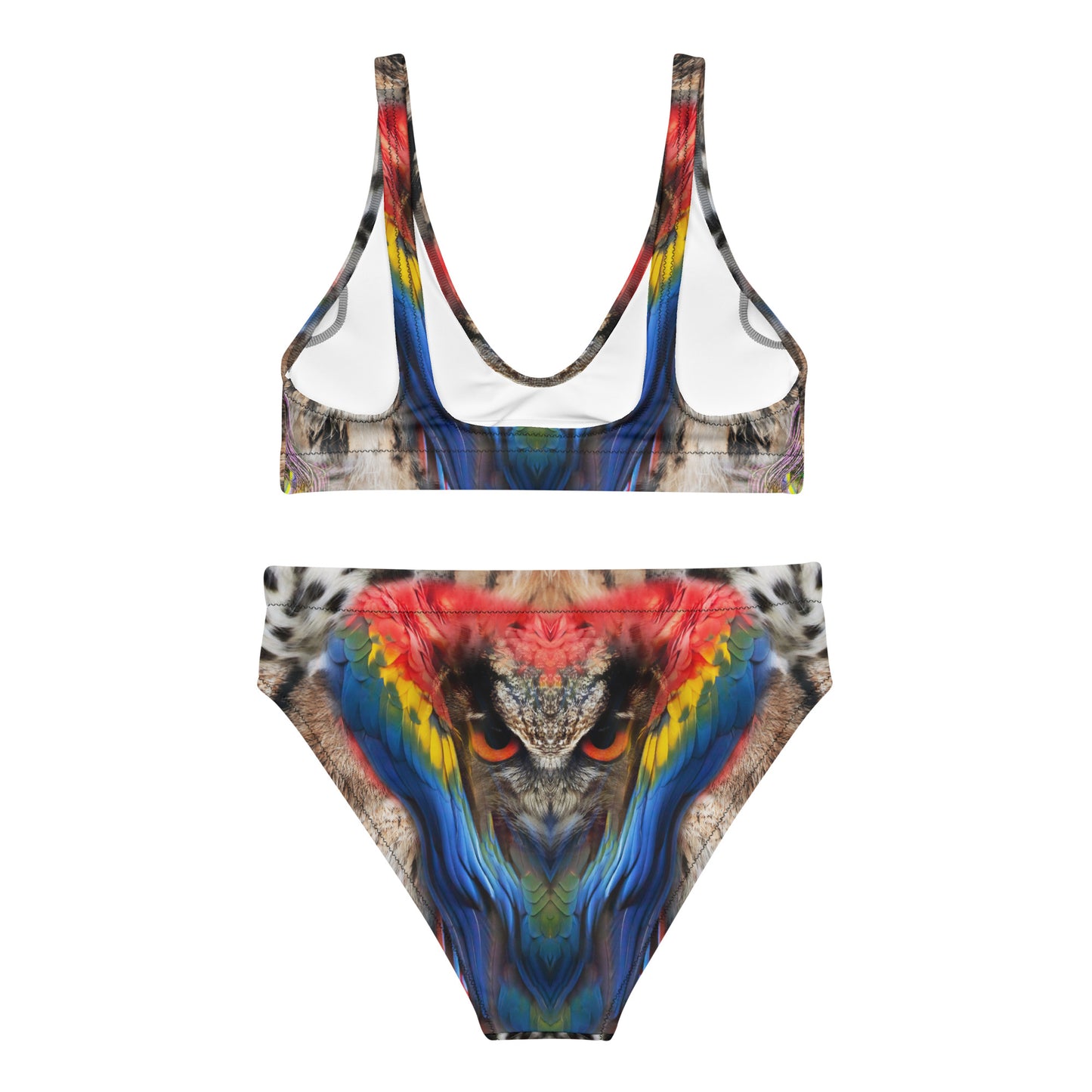 Recycled high-waisted bikini