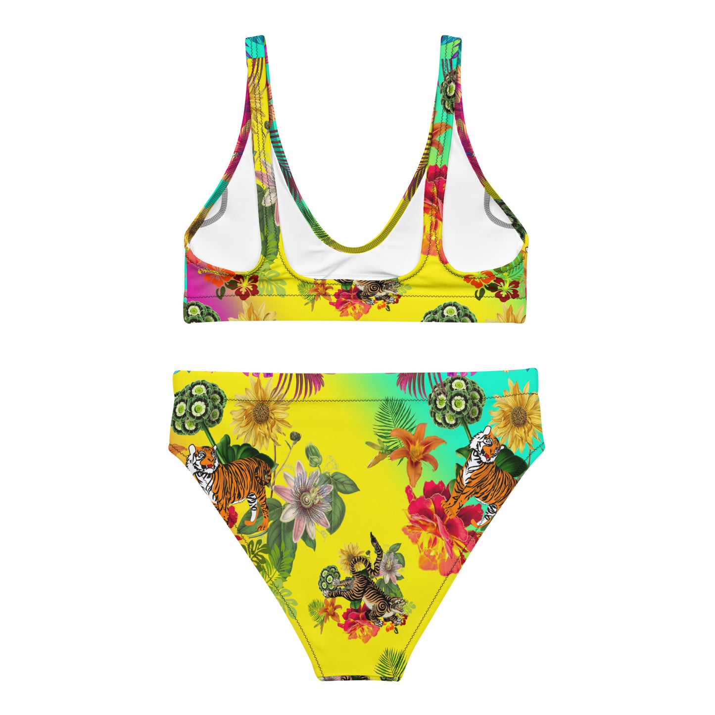 Recycled high-waisted bikini