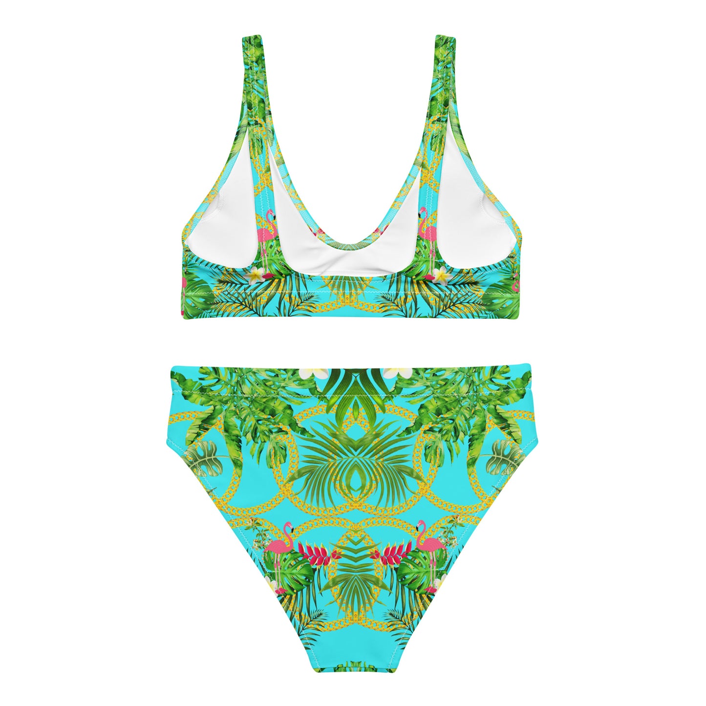 Recycled high-waisted bikini set