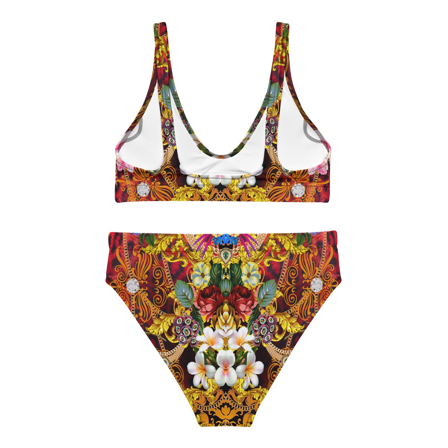 Recycled high-waisted bikini set