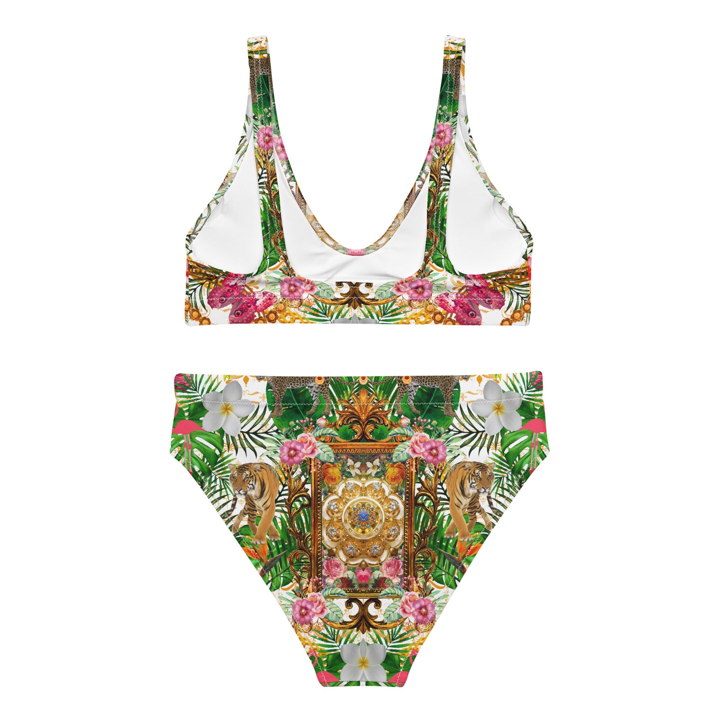 Recycled high-waisted bikini set