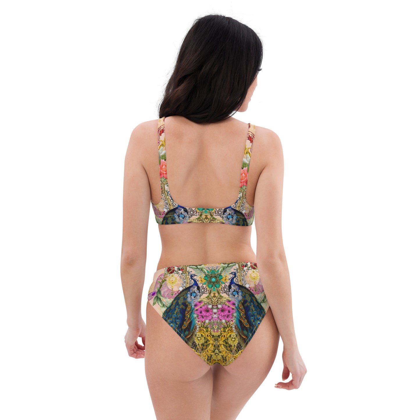 Recycled high-waisted bikini set