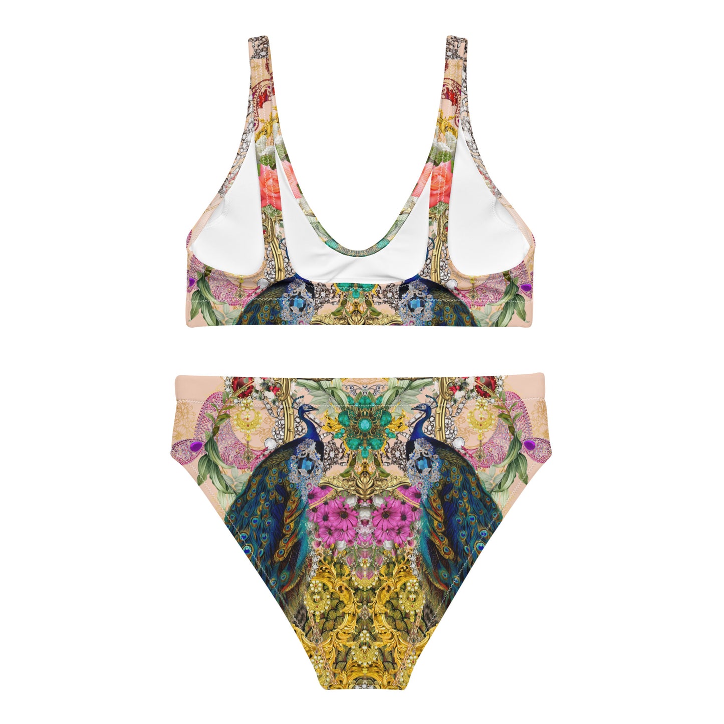 Recycled high-waisted bikini set