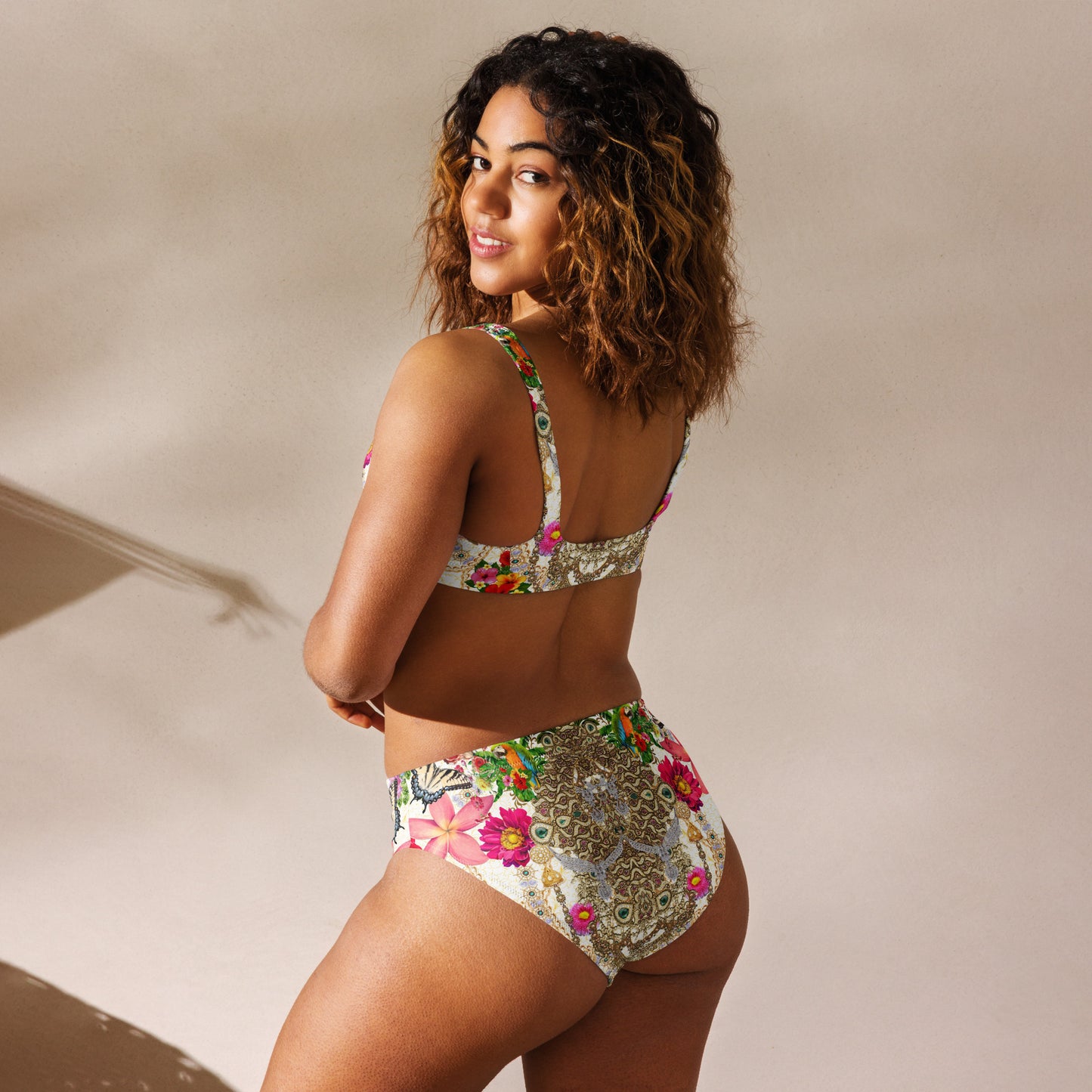 Recycled high-waisted bikini set