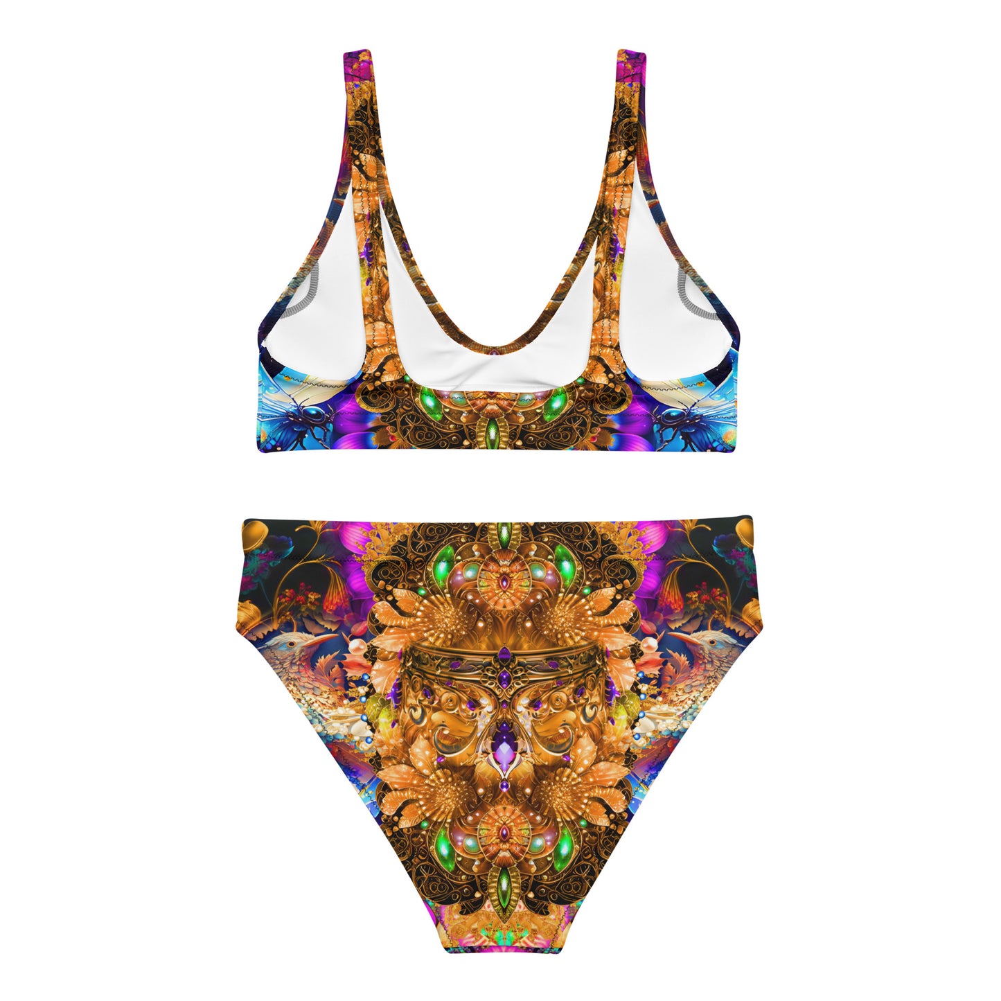 Recycled high-waisted bikini