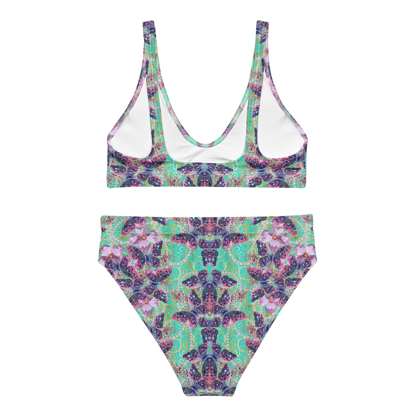 Recycled high-waisted bikini set