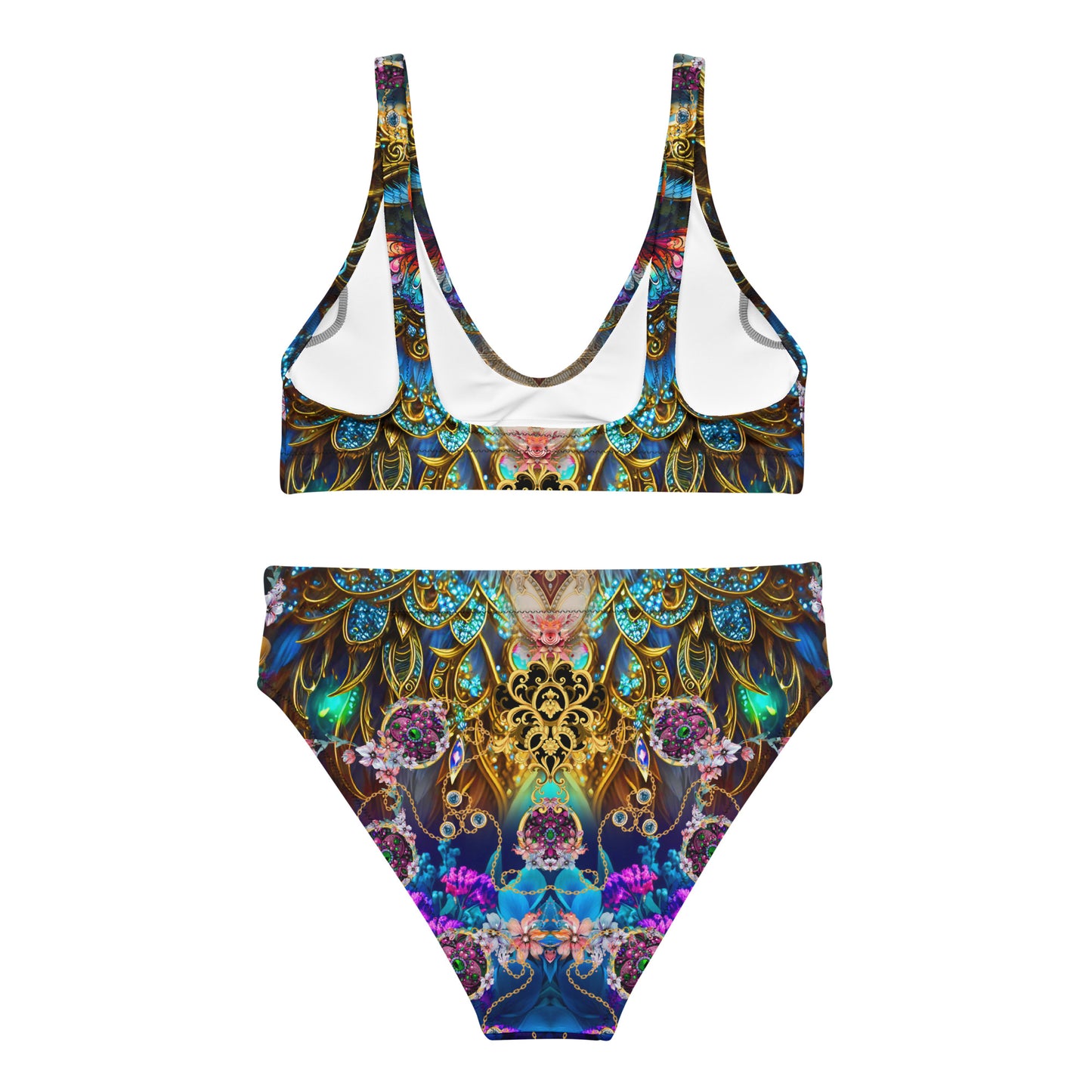 Recycled high-waisted bikini set