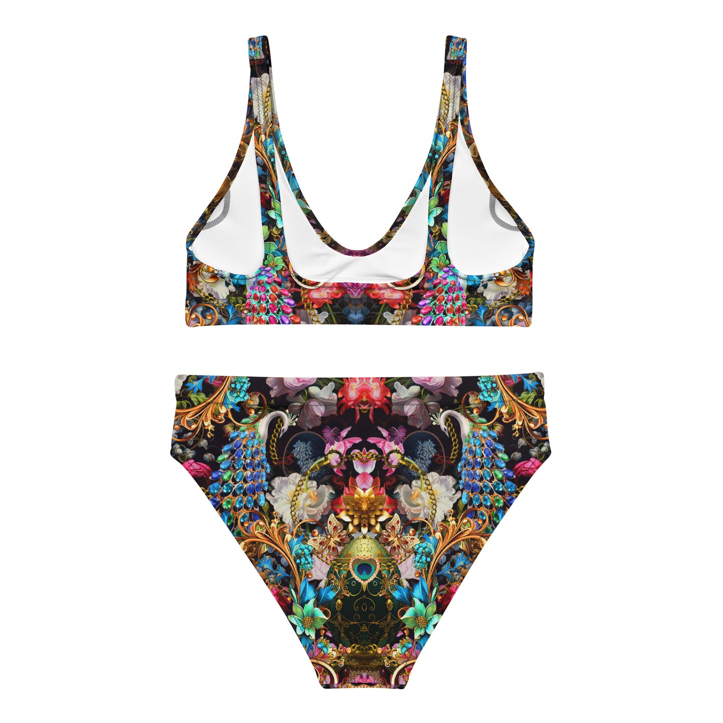 Recycled high-waisted bikini set