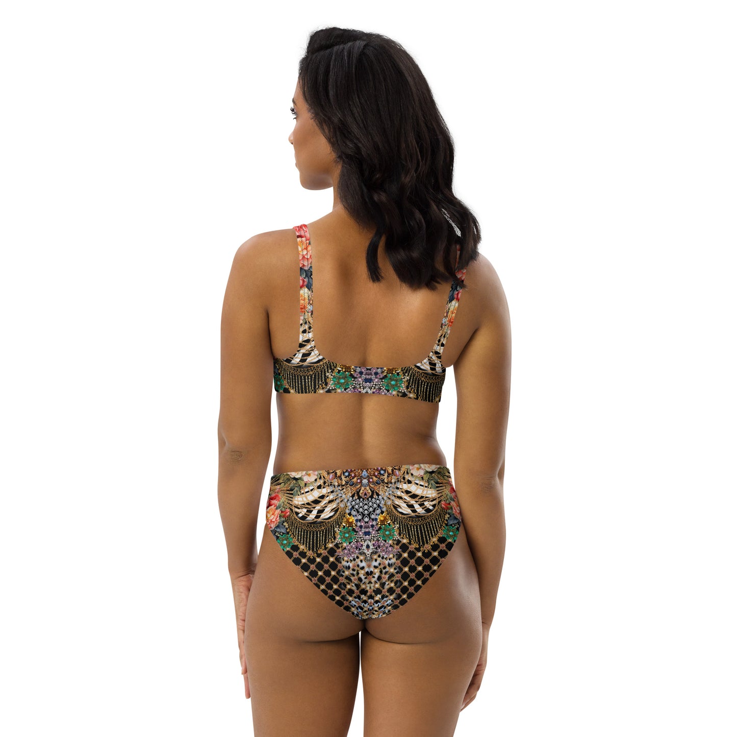 Recycled high-waisted bikini set