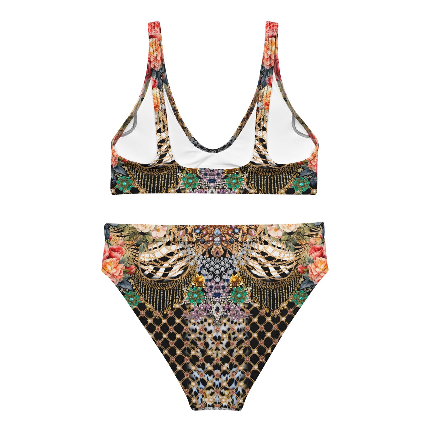 Recycled high-waisted bikini set