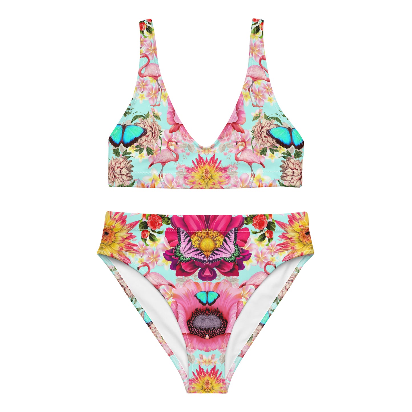 Recycled high-waisted bikini