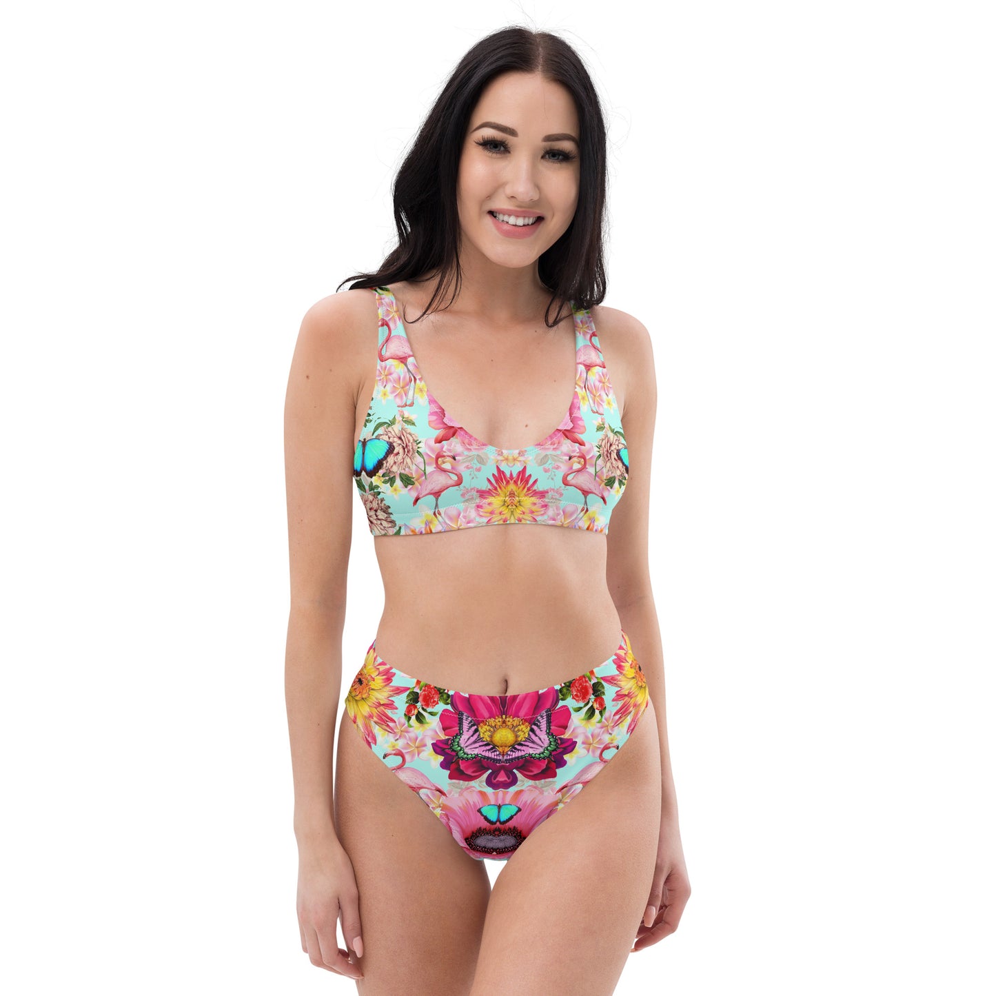 Recycled high-waisted bikini