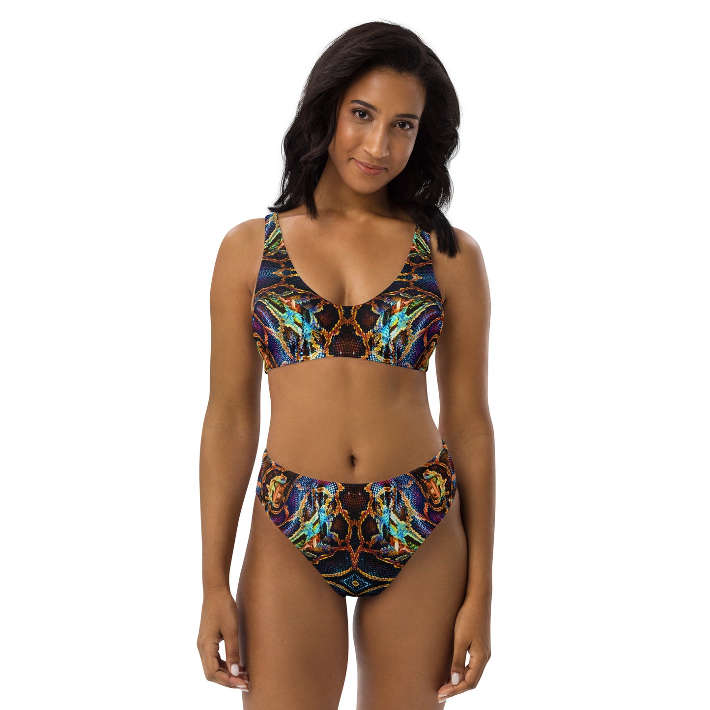 Recycled high-waisted bikini set