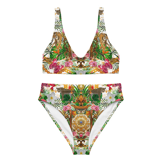 Recycled high-waisted bikini set