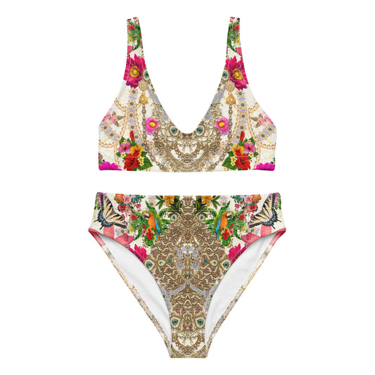 Recycled high-waisted bikini set