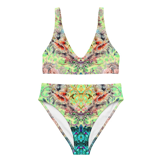 Recycled high-waisted bikini set