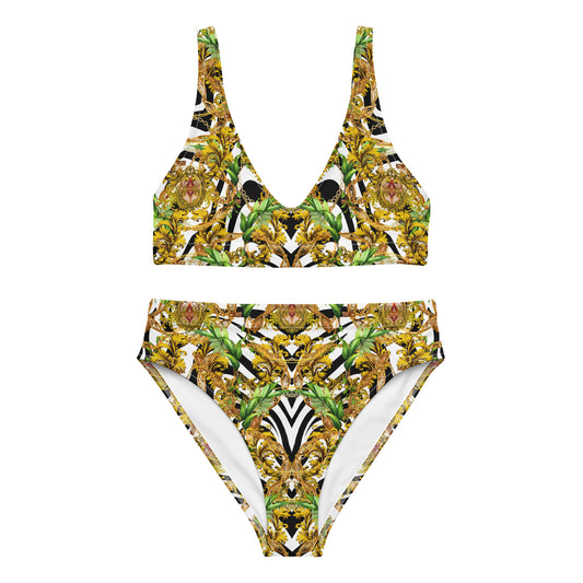 Recycled high-waisted bikini set