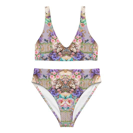 Recycled high-waisted bikini set