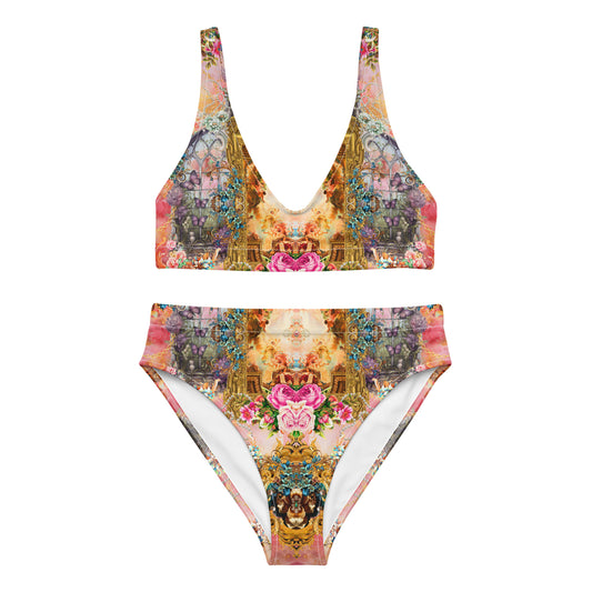 Recycled high-waisted bikini set