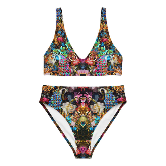 Recycled high-waisted bikini set