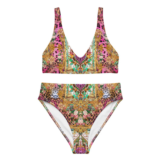 Recycled high-waisted bikini set