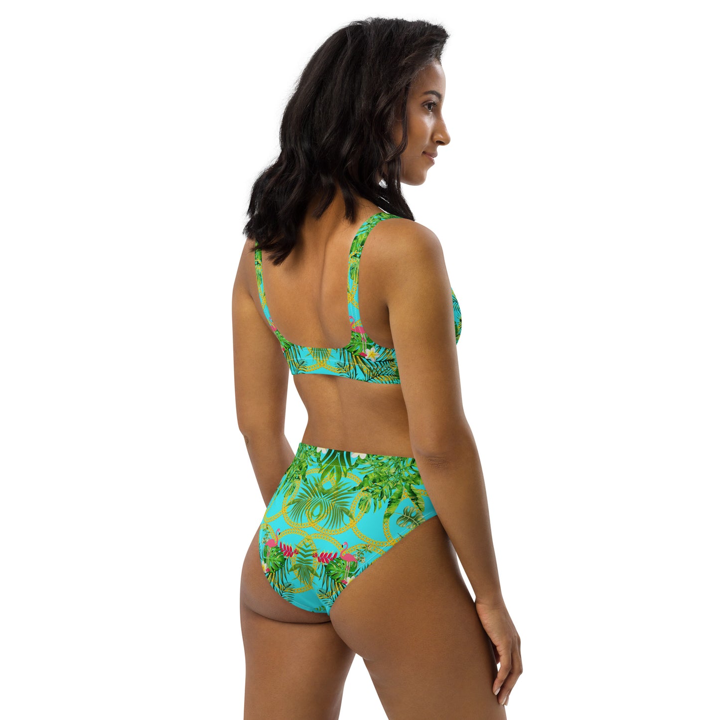 Recycled high-waisted bikini set