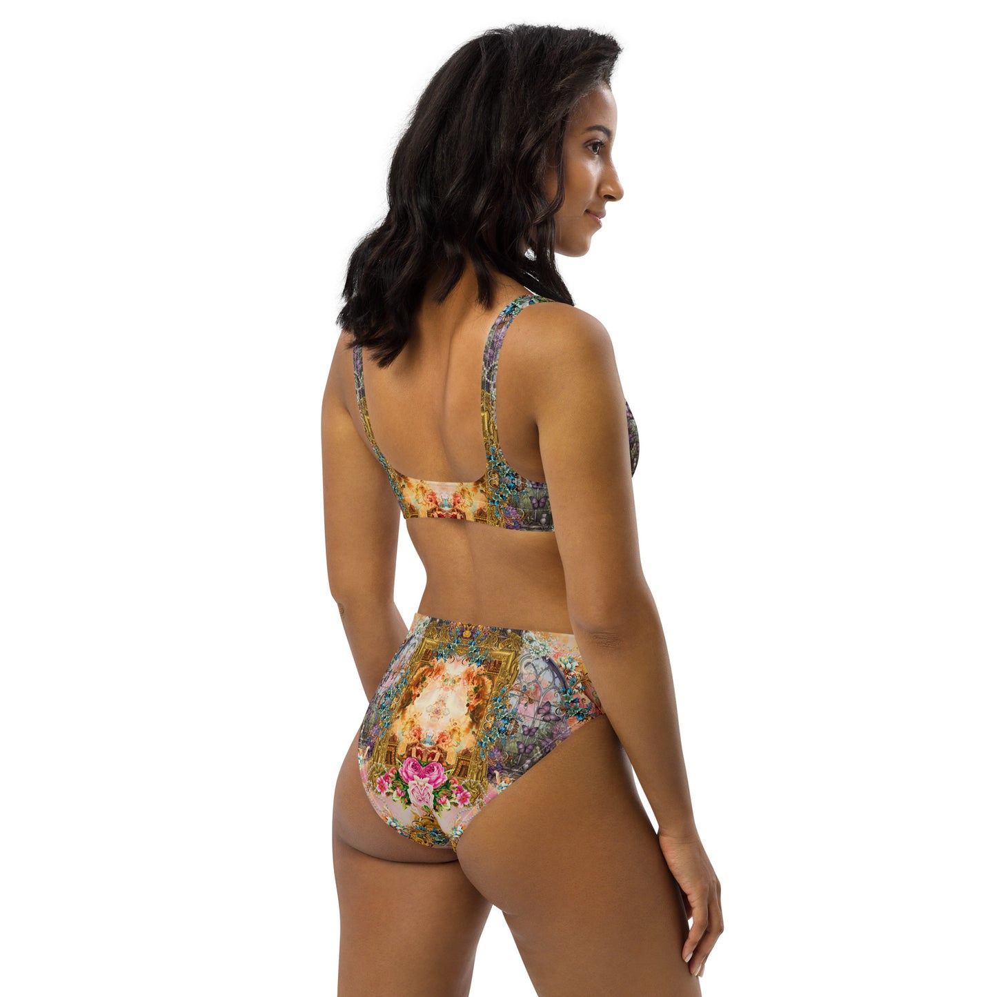 Recycled high-waisted bikini set