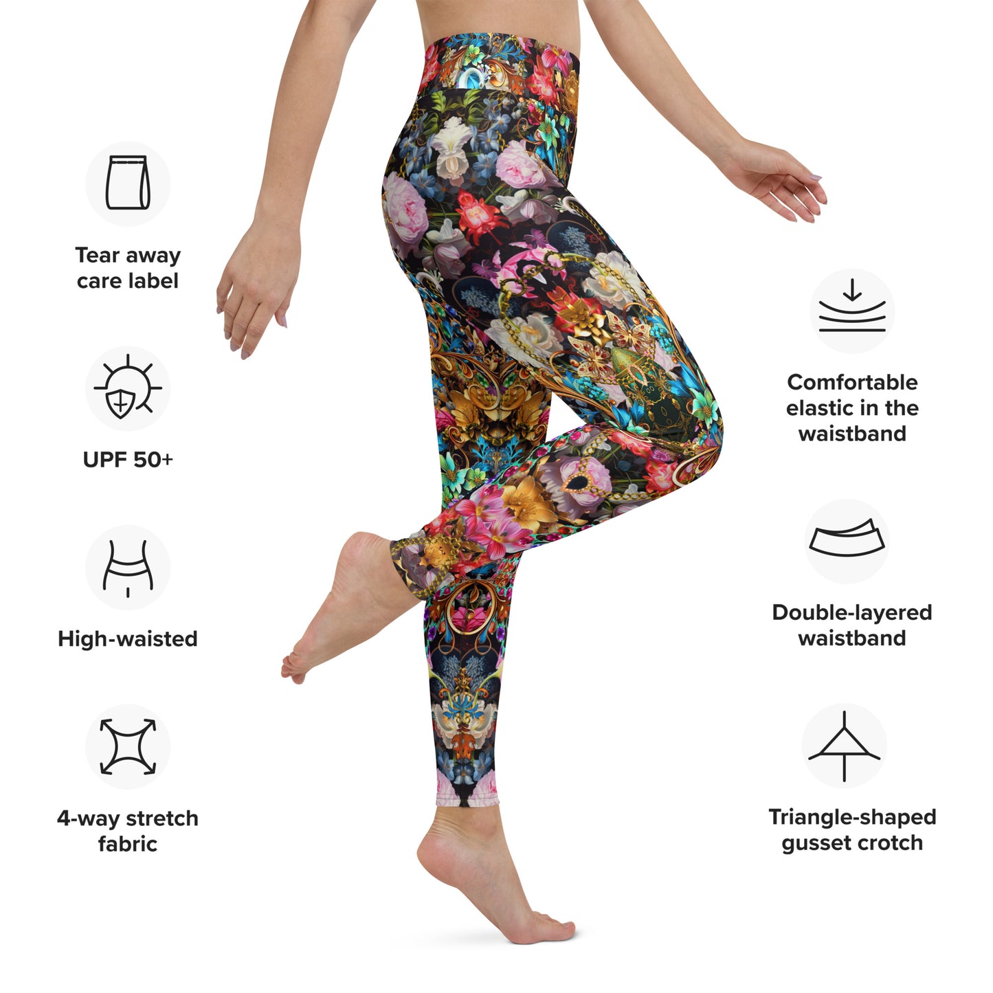 Luxury Print High Wasit Yoga Leggings