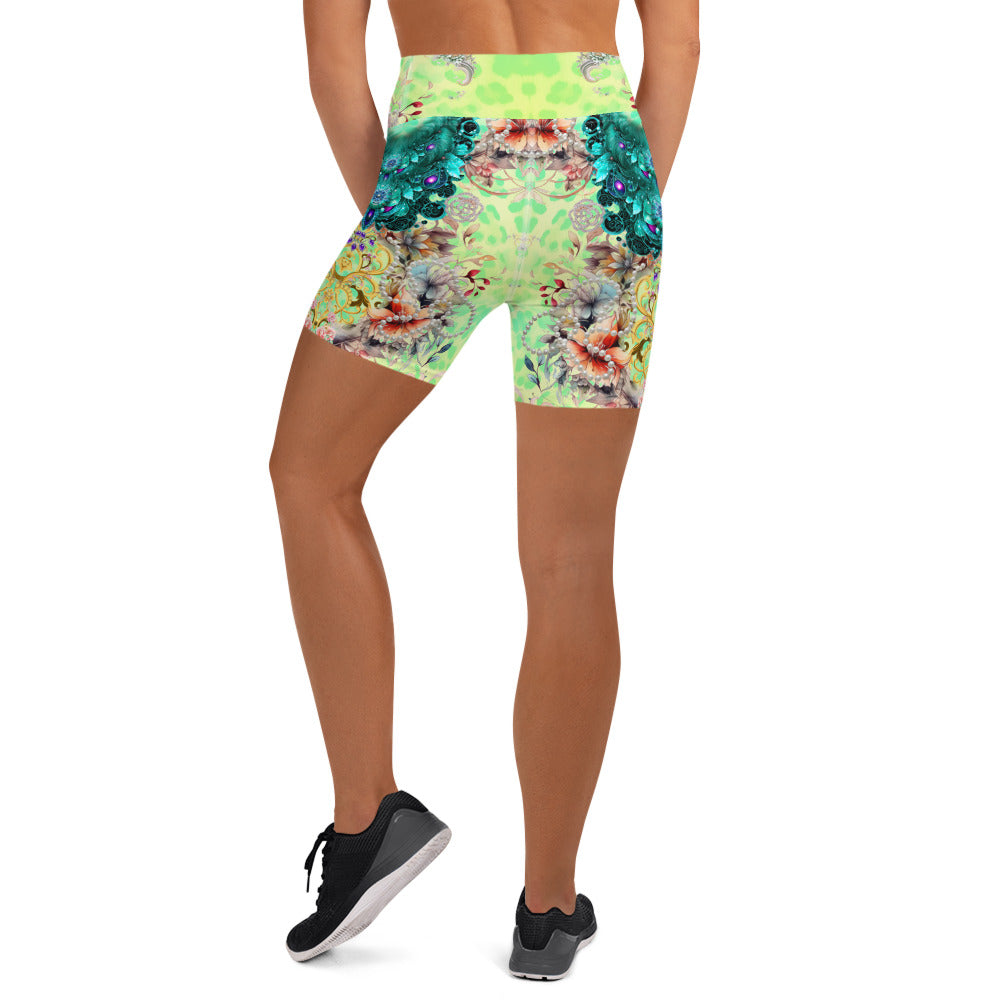 All Printed Over Yoga Shorts