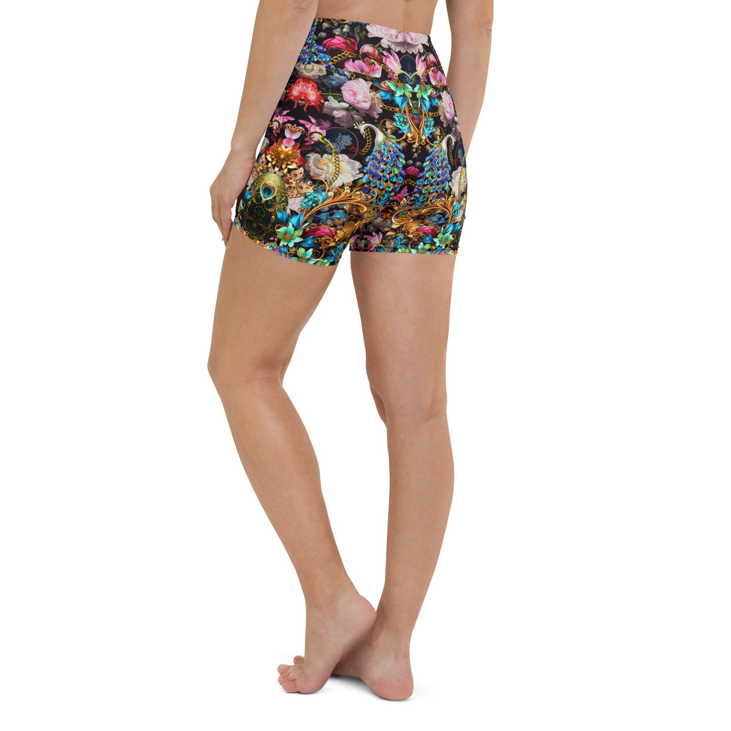 All Over Printed Yoga Shorts