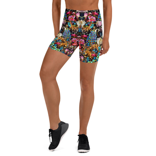 All Over Printed Yoga Shorts