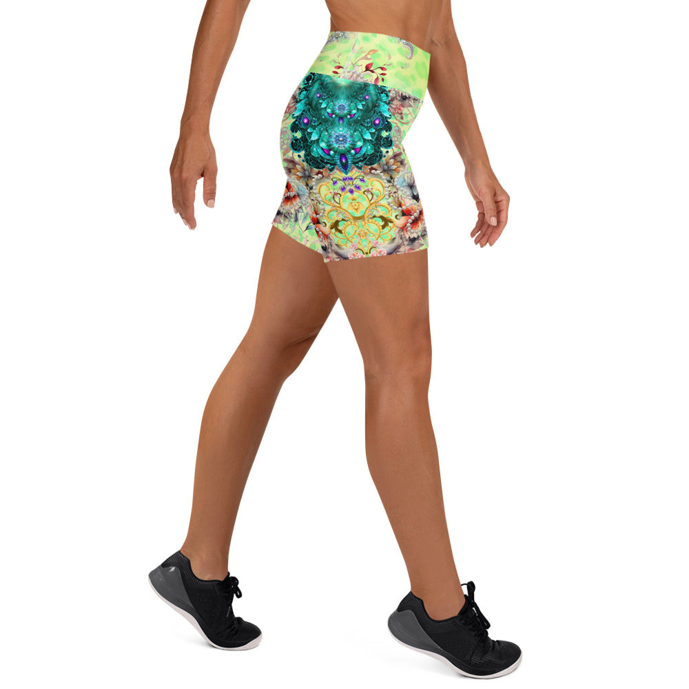 All Printed Over Yoga Shorts